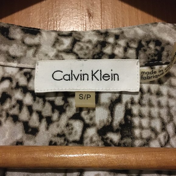 Calvin Klein Reptilian Print Button Down Shirt - Picture 9 of 16